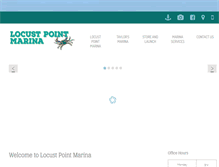 Tablet Screenshot of locustpointmarina.com